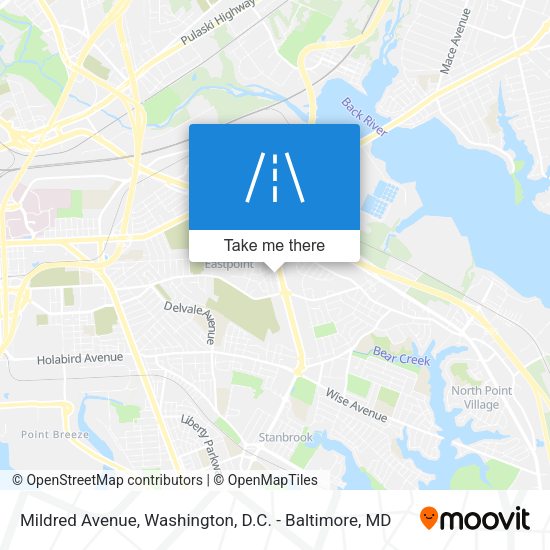 Mildred Avenue map