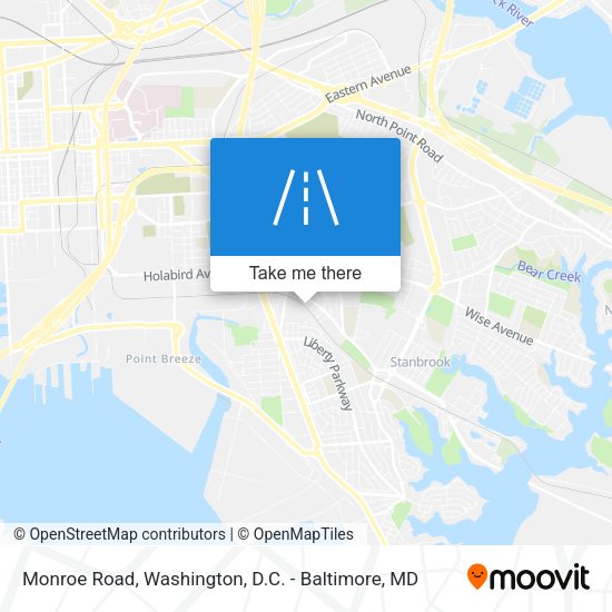 Monroe Road map