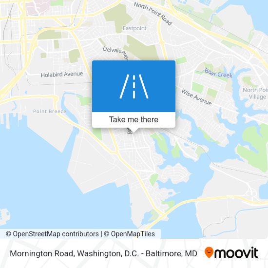 Mapa de Mornington Road