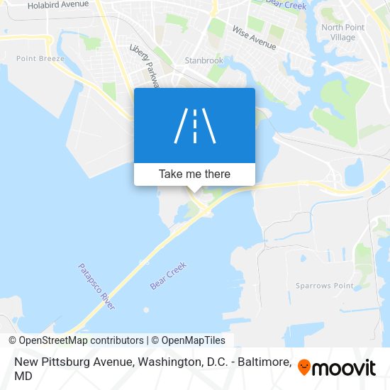 New Pittsburg Avenue map