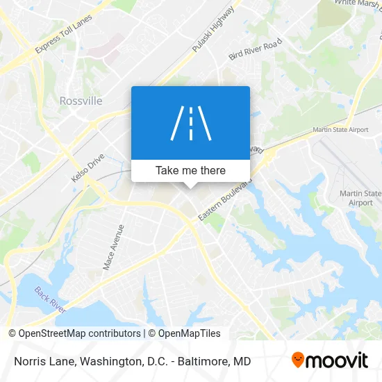 Norris Lane map