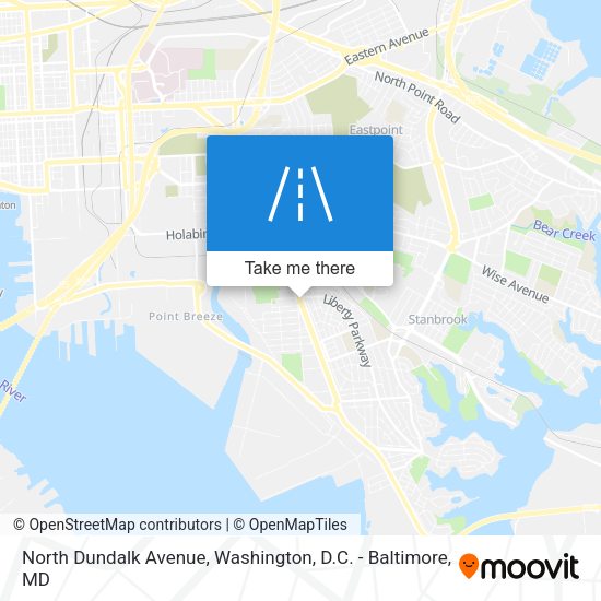 Mapa de North Dundalk Avenue