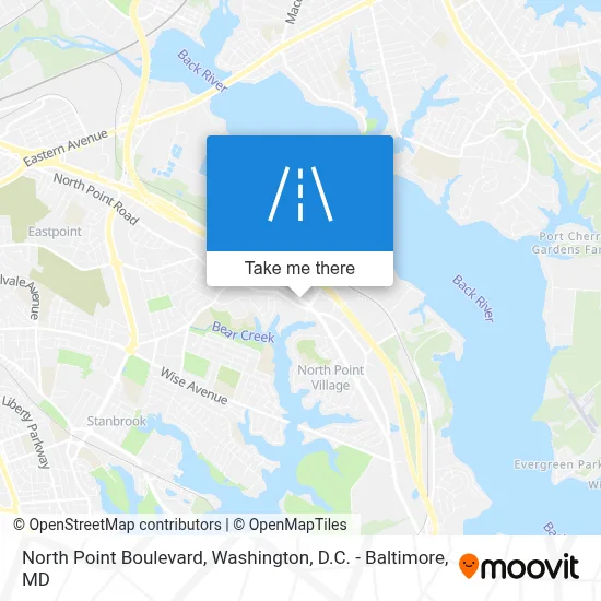 North Point Boulevard map
