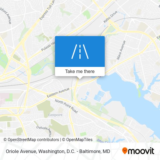 Oriole Avenue map