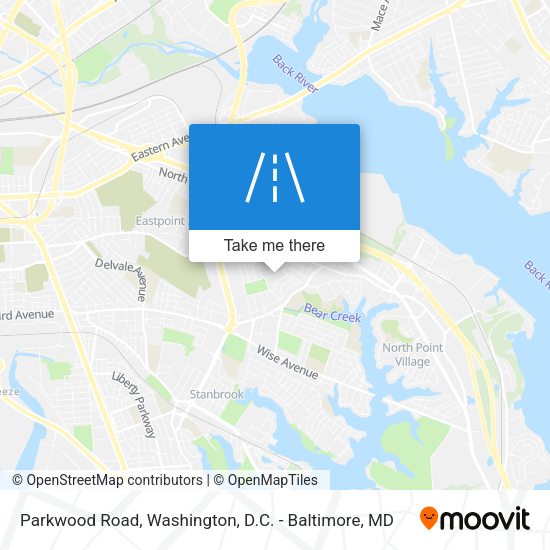 Parkwood Road map