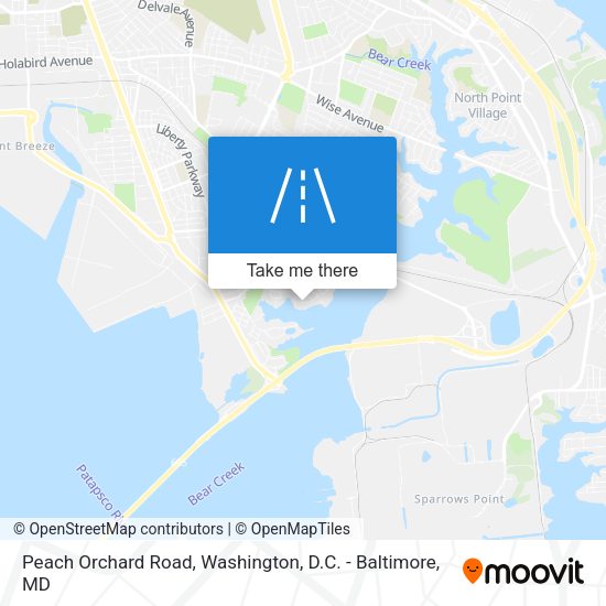 Peach Orchard Road map