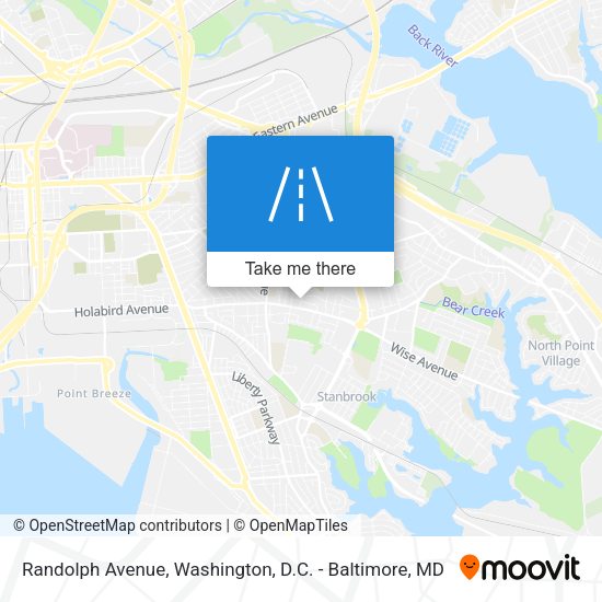 Randolph Avenue map