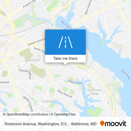 Mapa de Robinson Avenue