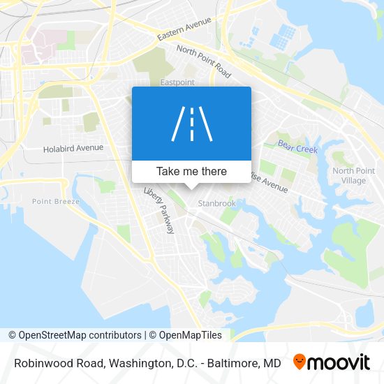 Robinwood Road map