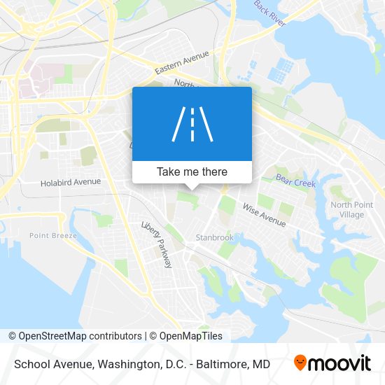 School Avenue map