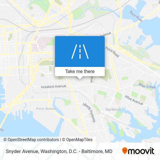 Snyder Avenue map