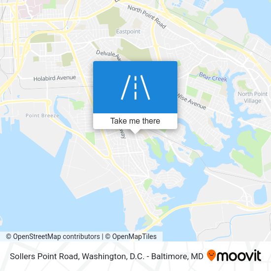 Sollers Point Road map