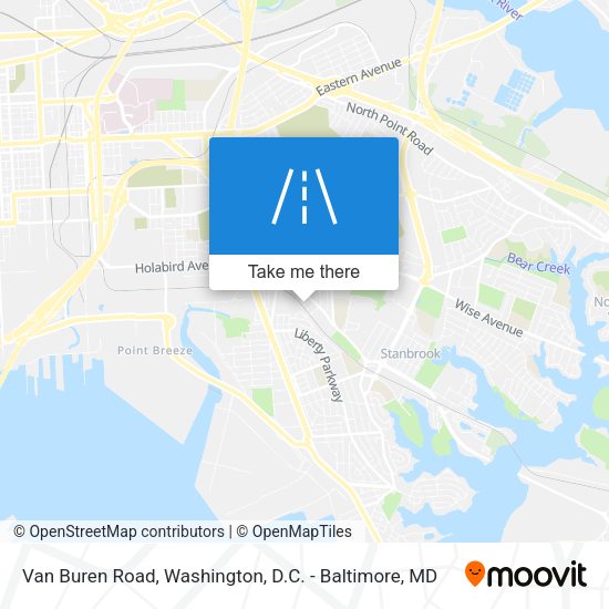 Van Buren Road map