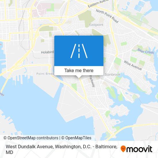 Mapa de West Dundalk Avenue