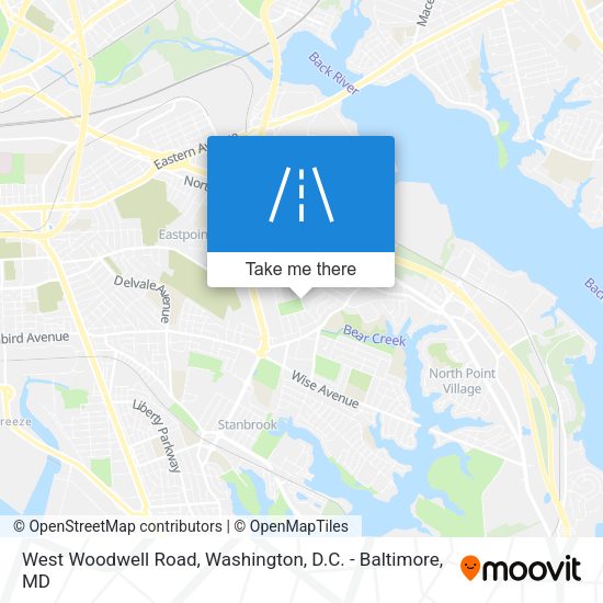 Mapa de West Woodwell Road