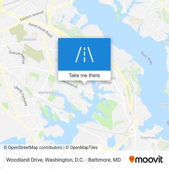 Woodland Drive map