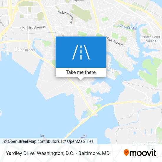 Yardley Drive map