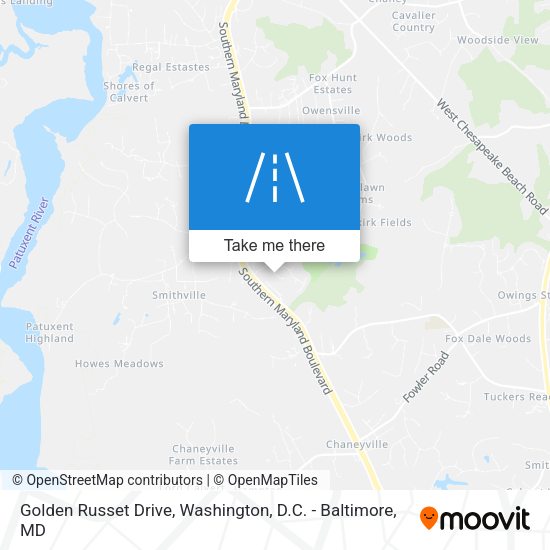 Golden Russet Drive map