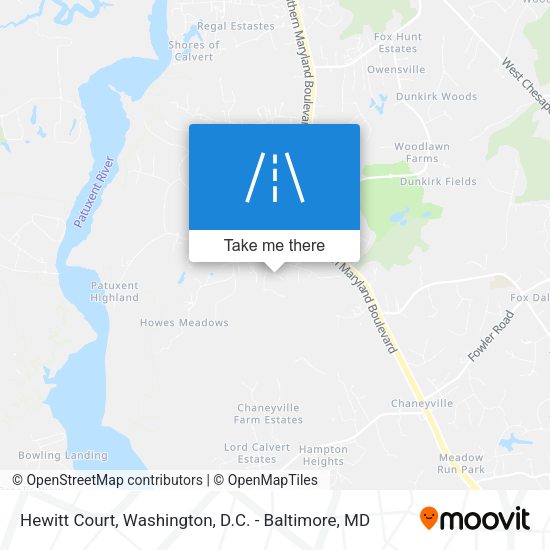 Mapa de Hewitt Court
