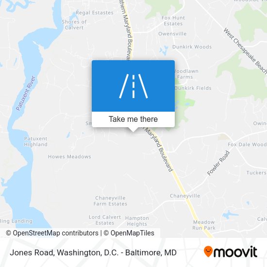 Mapa de Jones Road