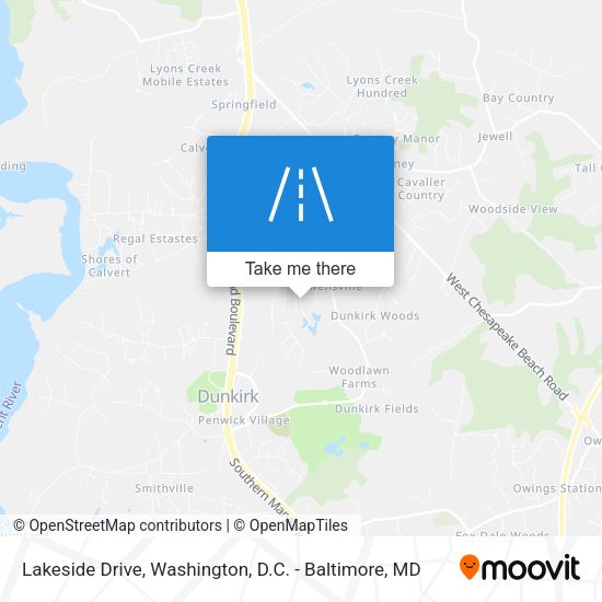Lakeside Drive map