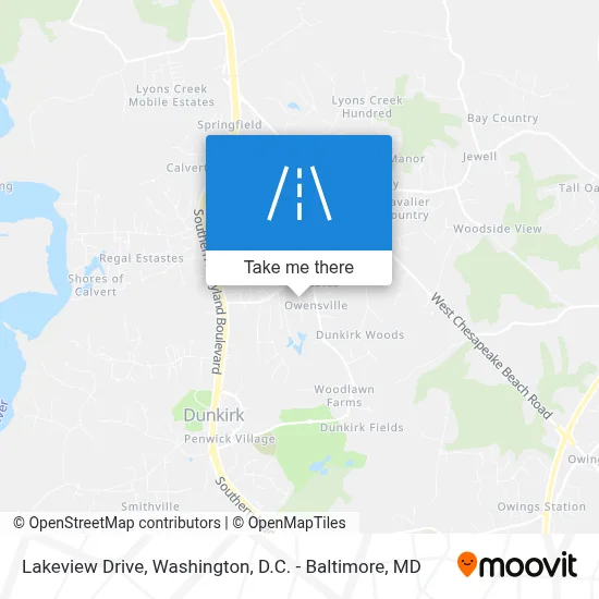 Lakeview Drive map