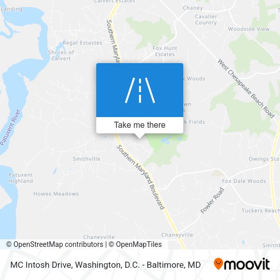 Mapa de MC Intosh Drive