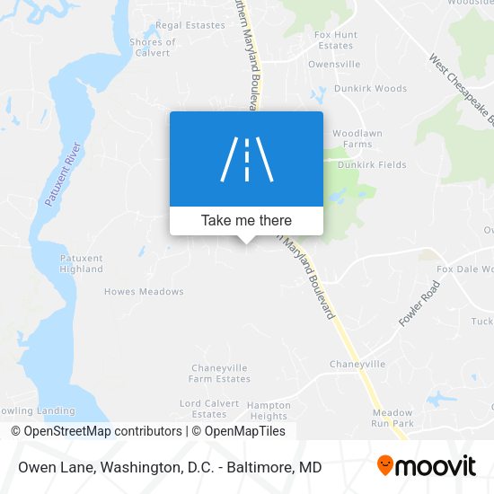 Owen Lane map