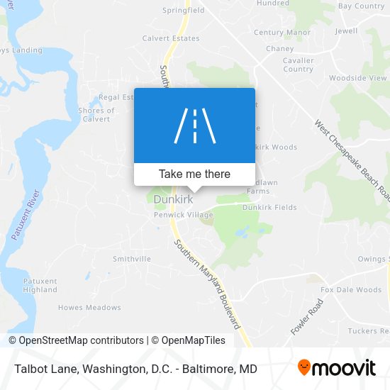 Talbot Lane map