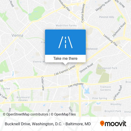 Mapa de Bucknell Drive