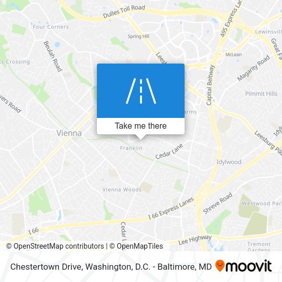 Mapa de Chestertown Drive