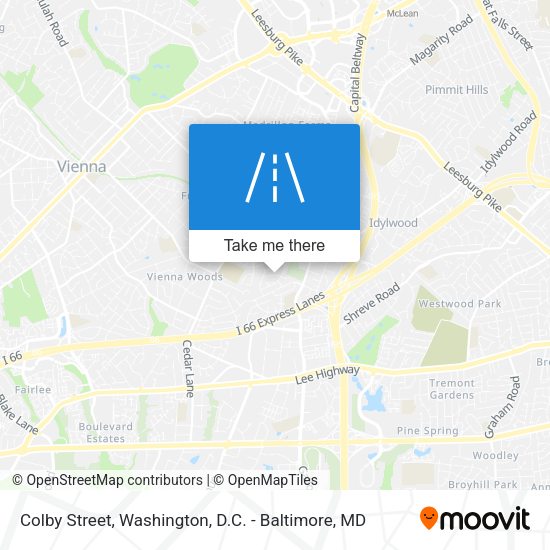 Colby Street map