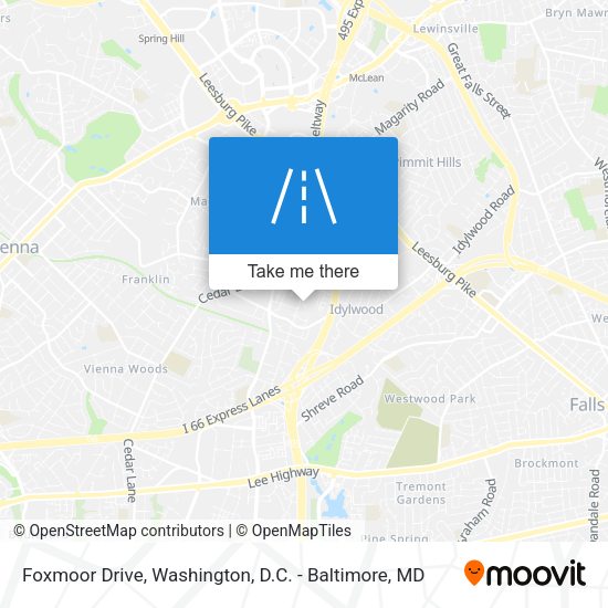 Foxmoor Drive map