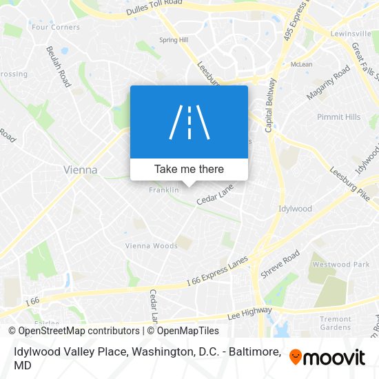 Mapa de Idylwood Valley Place