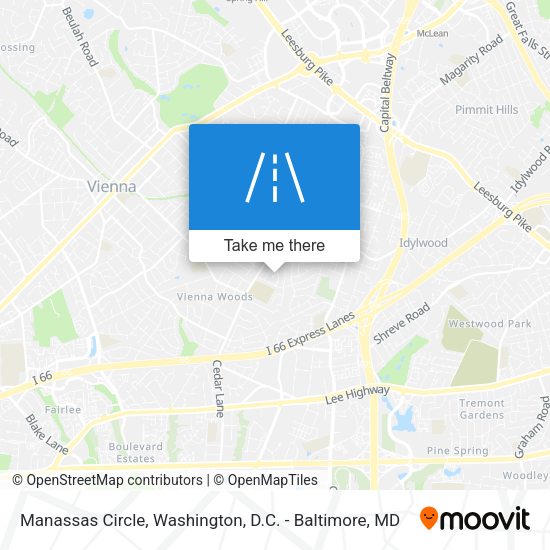 Mapa de Manassas Circle