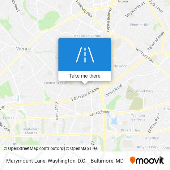 Marymount Lane map