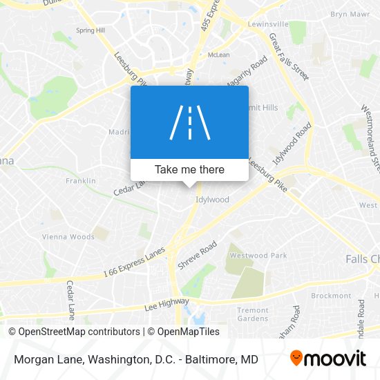 Morgan Lane map