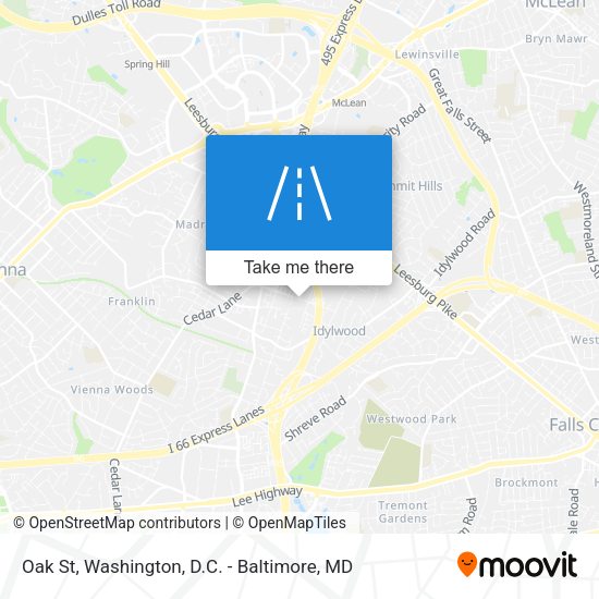 Mapa de Oak St