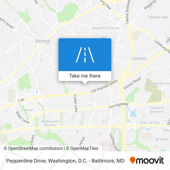 Pepperdine Drive map