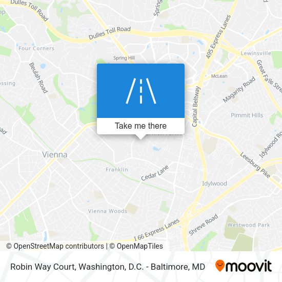 Robin Way Court map
