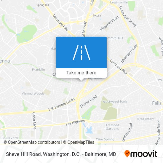 Mapa de Sheve Hill Road