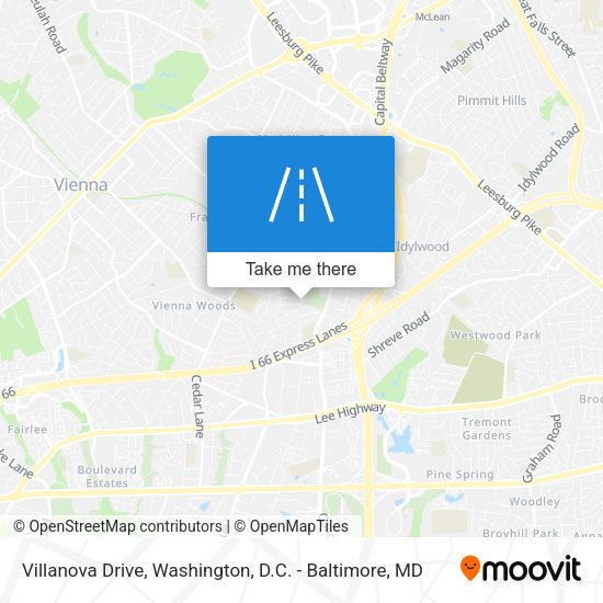 Mapa de Villanova Drive
