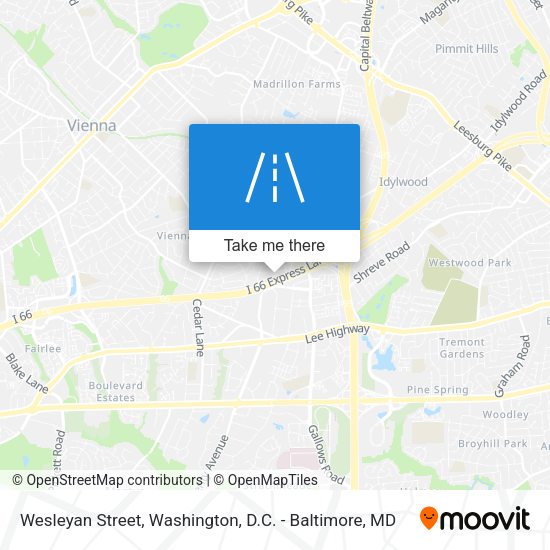 Wesleyan Street map