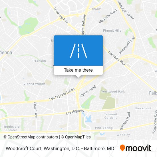 Mapa de Woodcroft Court