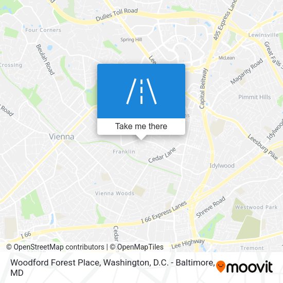 Woodford Forest Place map