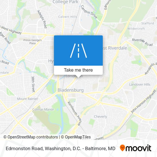 Edmonston Road map