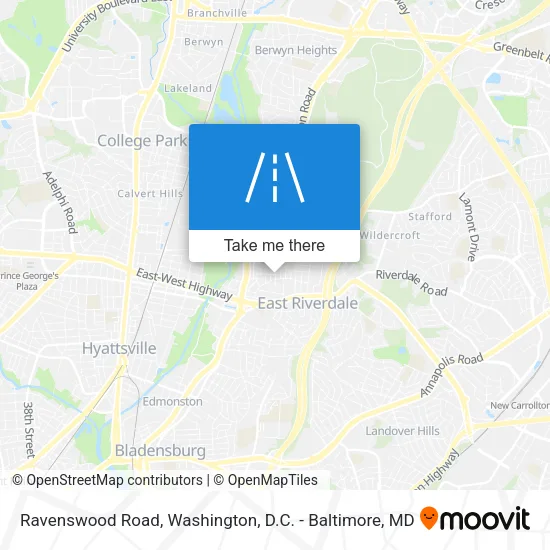 Ravenswood Road map