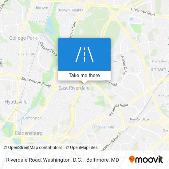 Riverdale Road map