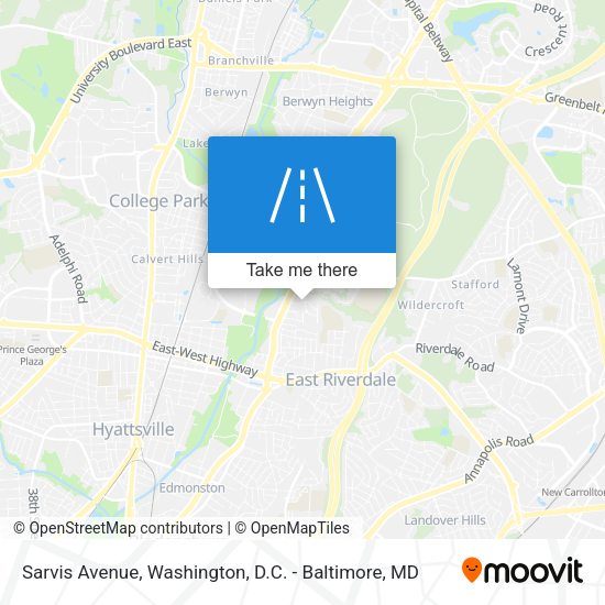 Sarvis Avenue map