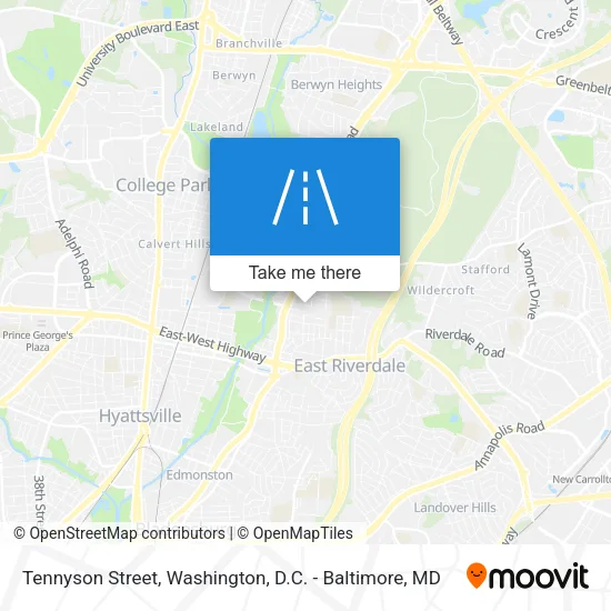 Tennyson Street map